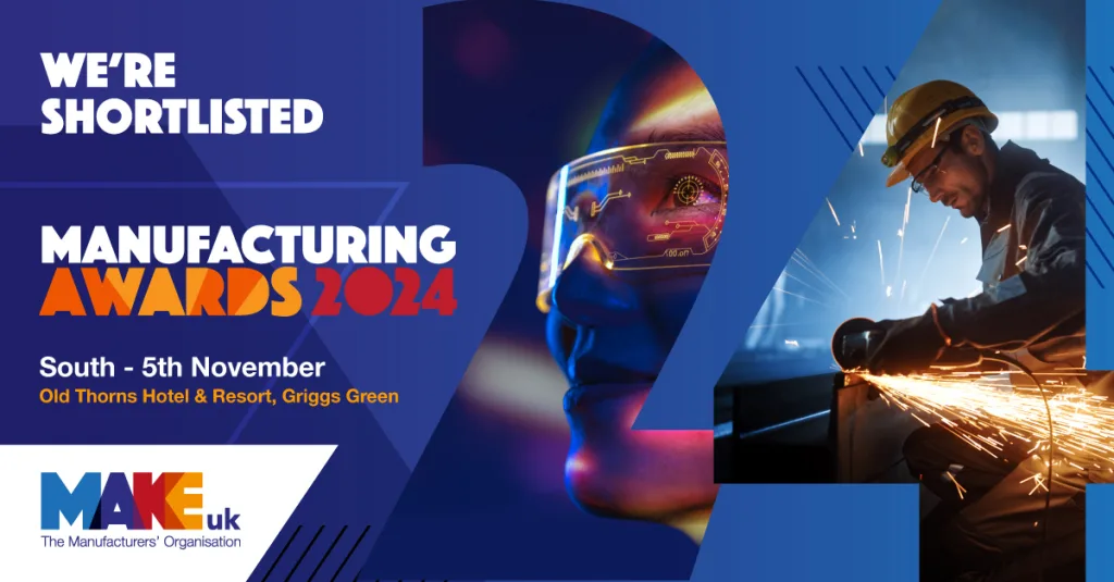 MakeUK Manufacturing Awards Shortlisted